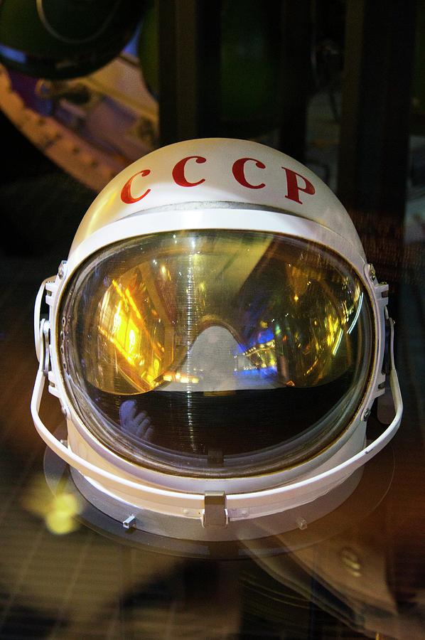 Soviet Space Helmet. Photograph by Mark Williamson