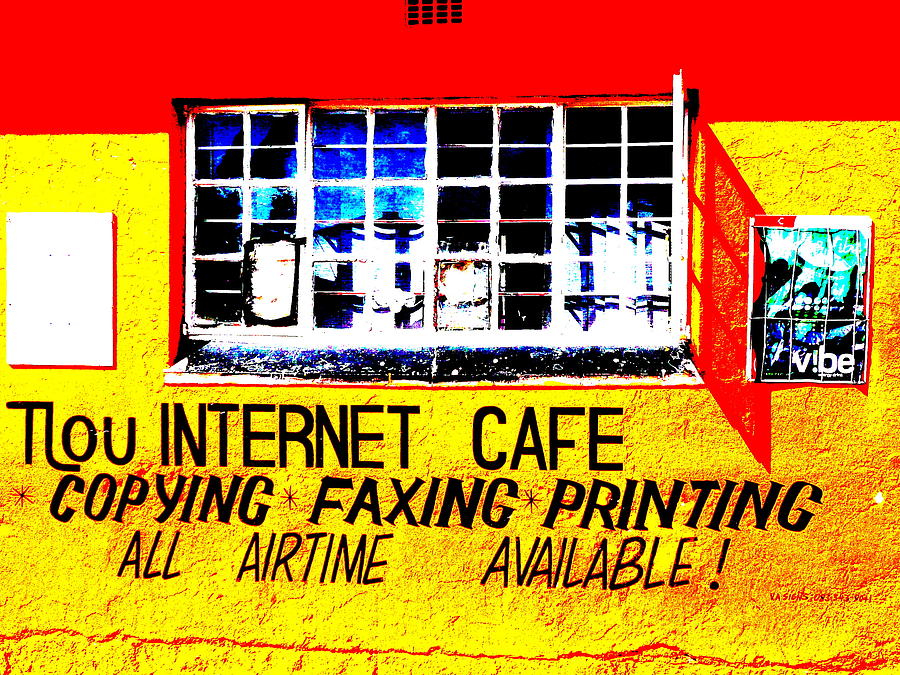 Soweto Internet Cafe  Photograph by Funkpix Photo Hunter