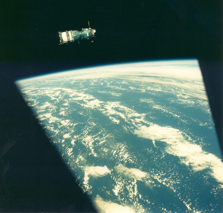 Soyuz Spacecraft In Orbit Photograph By Raquel Ventura Fine Art America