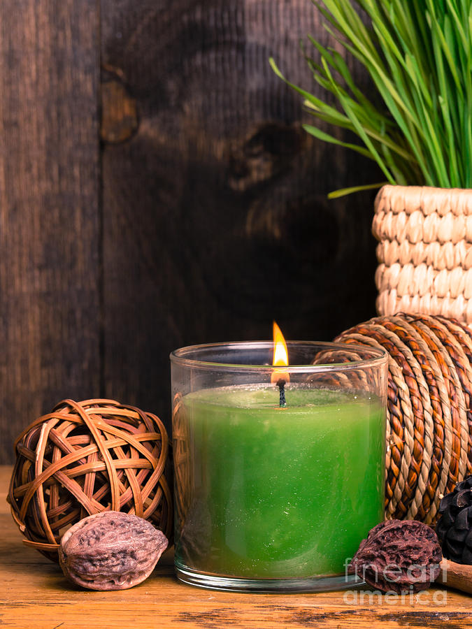 Spa Candle Photograph by Edward Fielding