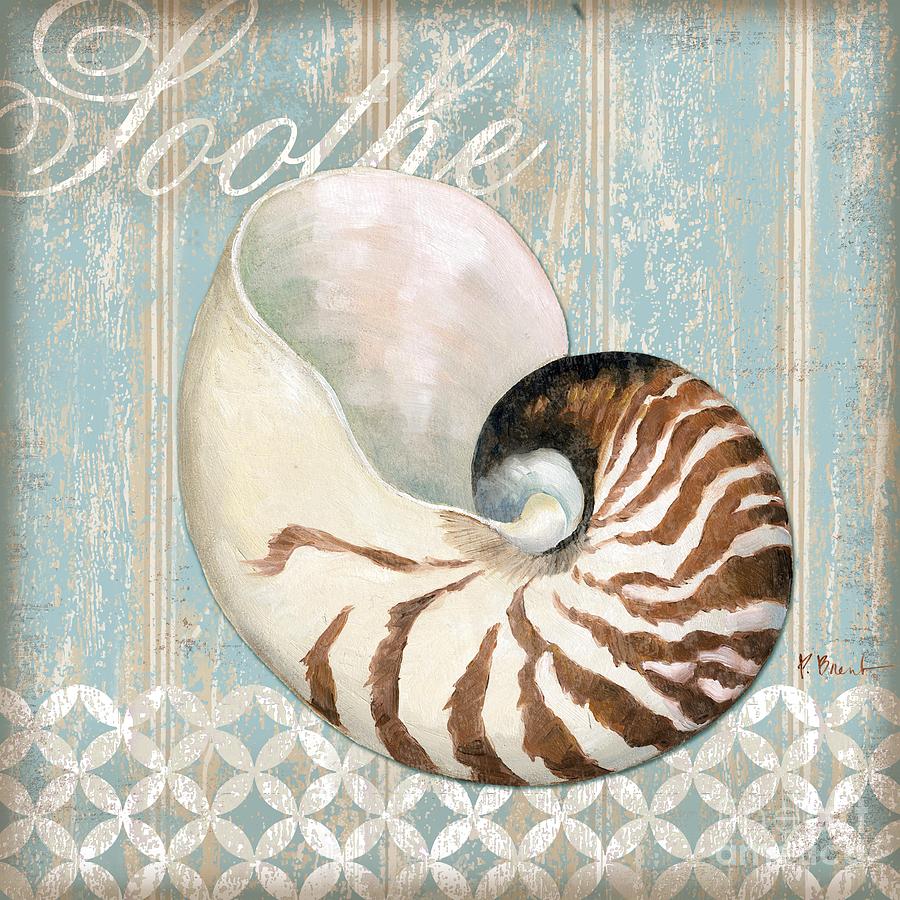 Wood Painting - Spa Shells I by Paul Brent