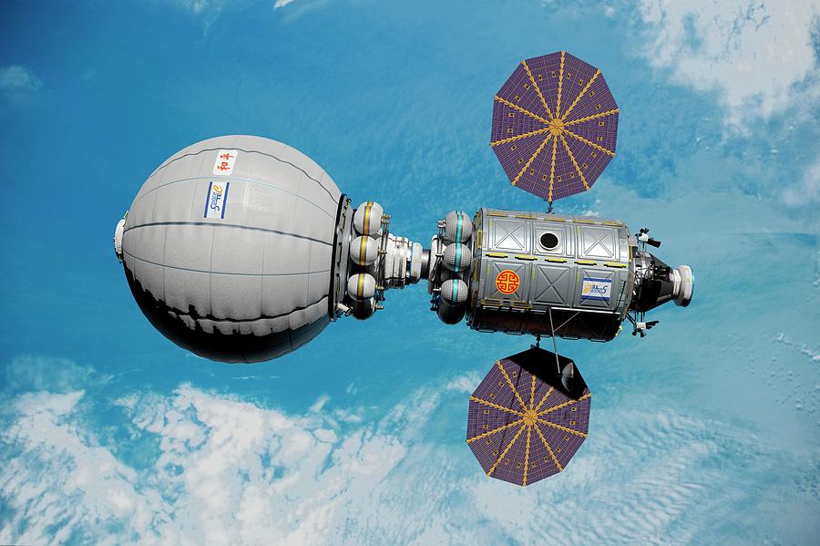 Space Habitat In Low Earth Orbit Photograph by Nasa/walter Myers/science Photo Library
