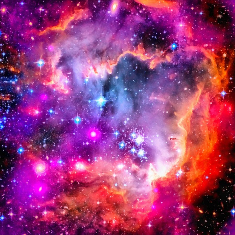 Space image Small Magellanic Cloud SMC Galaxy Photograph by Matthias Hauser