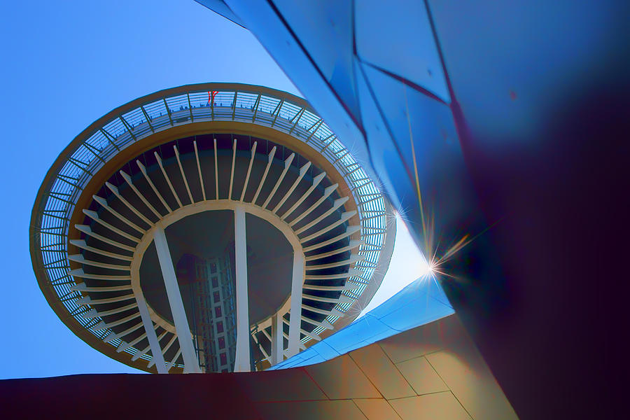 Space Needle from EMP Museum Photograph by Nikolyn McDonald