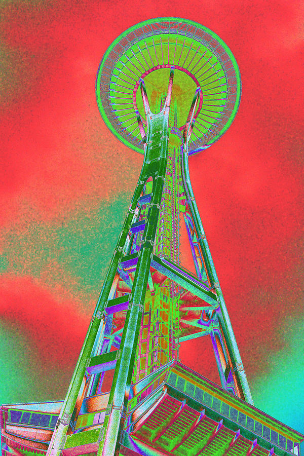 Space Needle on Acid Photograph by Richard Henne