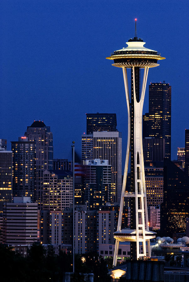 Seattle Photograph - Space Needle by Paul Conrad