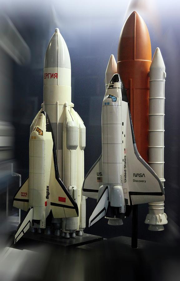 Space Shuttle And Buran Spacecrafts Photograph by Detlev Van Ravenswaay
