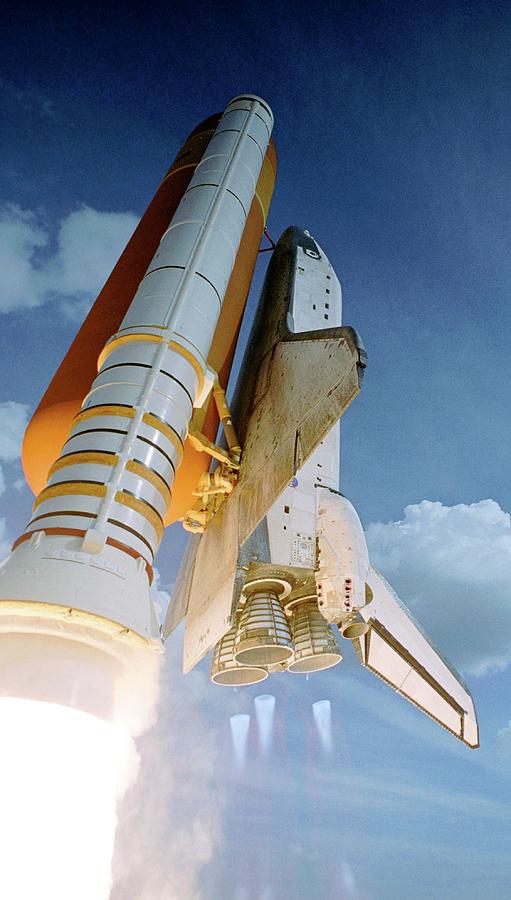 Space Shuttle Atlantis Launching Photograph by Nasa/science Photo Library
