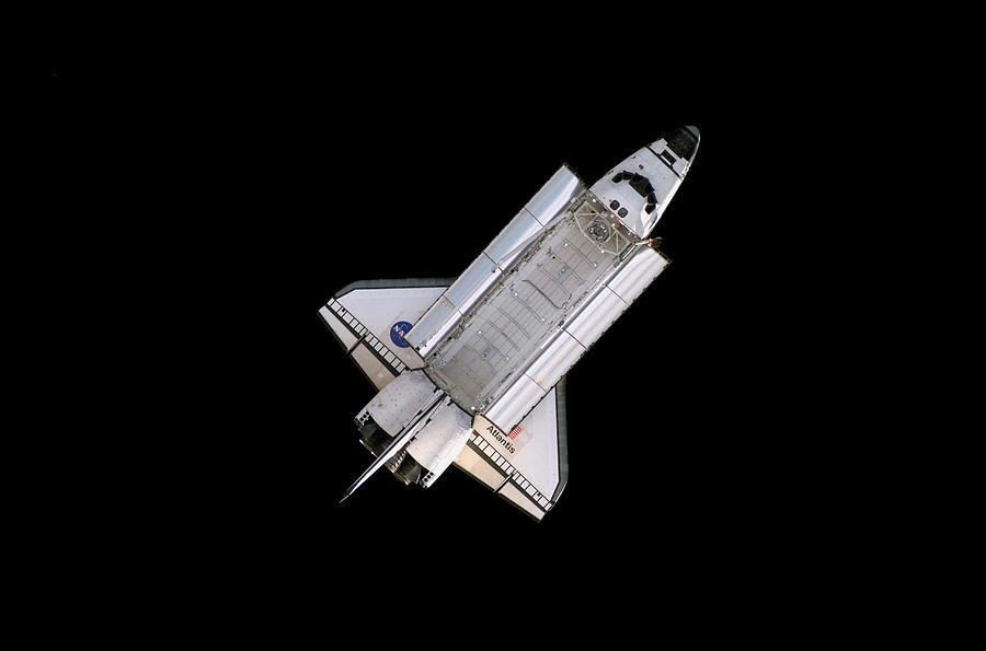Space Photograph - Space Shuttle Atlantis by Nasa/science Photo Library