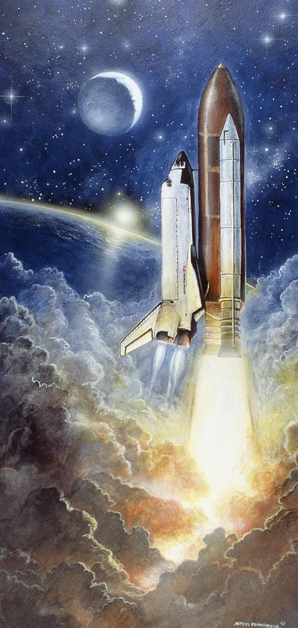 Space Shuttle Endeavor, Artwork Photograph by Steve A. Munsinger