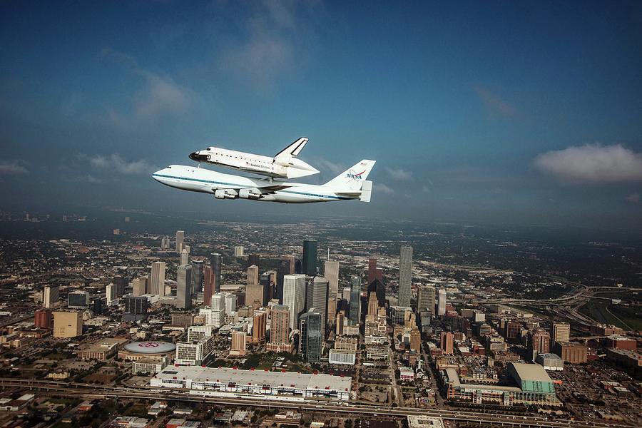 Houston Photograph - Space Shuttle Endeavour Piggyback Flight by Nasa/sheri Locke