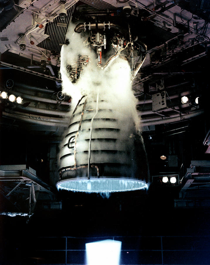 Device Photograph - Space Shuttle Engine Testing by Nasa