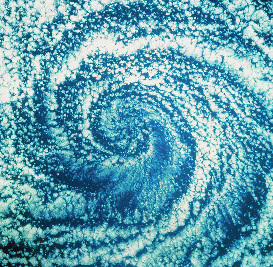Space Shuttle Image Of A Pacific Cyclone Photograph by Science Photo Library