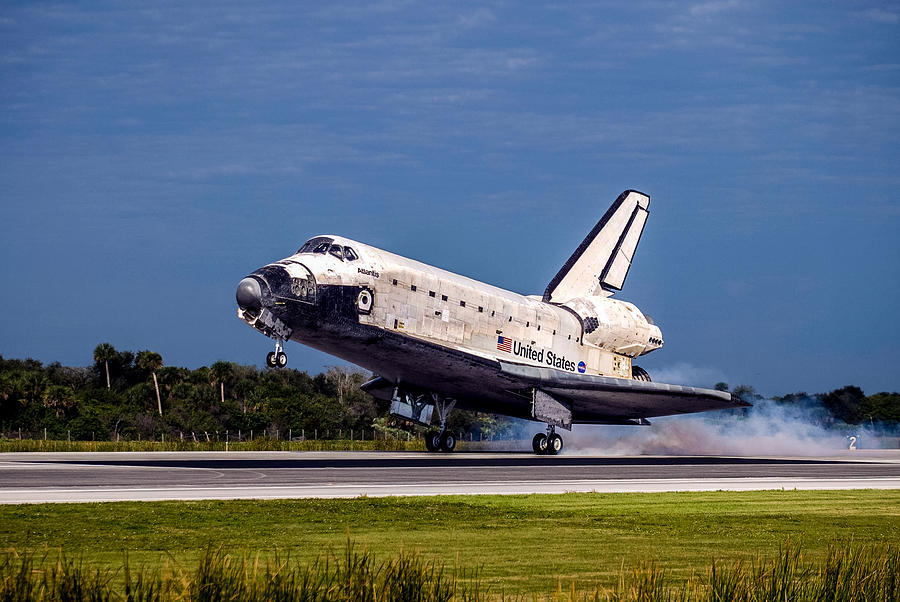 Space Shuttle Landing Photograph By Chad Rowe Fine Art America
