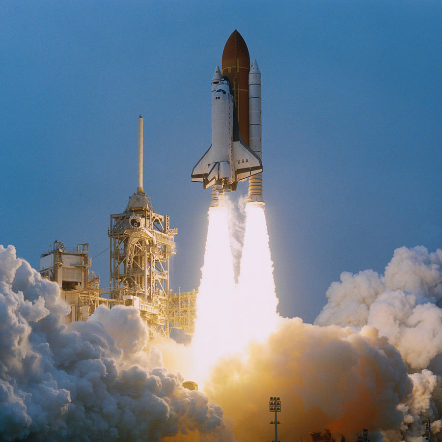 Space Shuttle Liftoff Photograph by Stocktrek