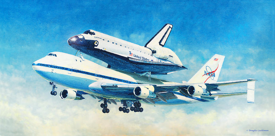 Space Shuttles Last Flight Painting by Douglas Castleman