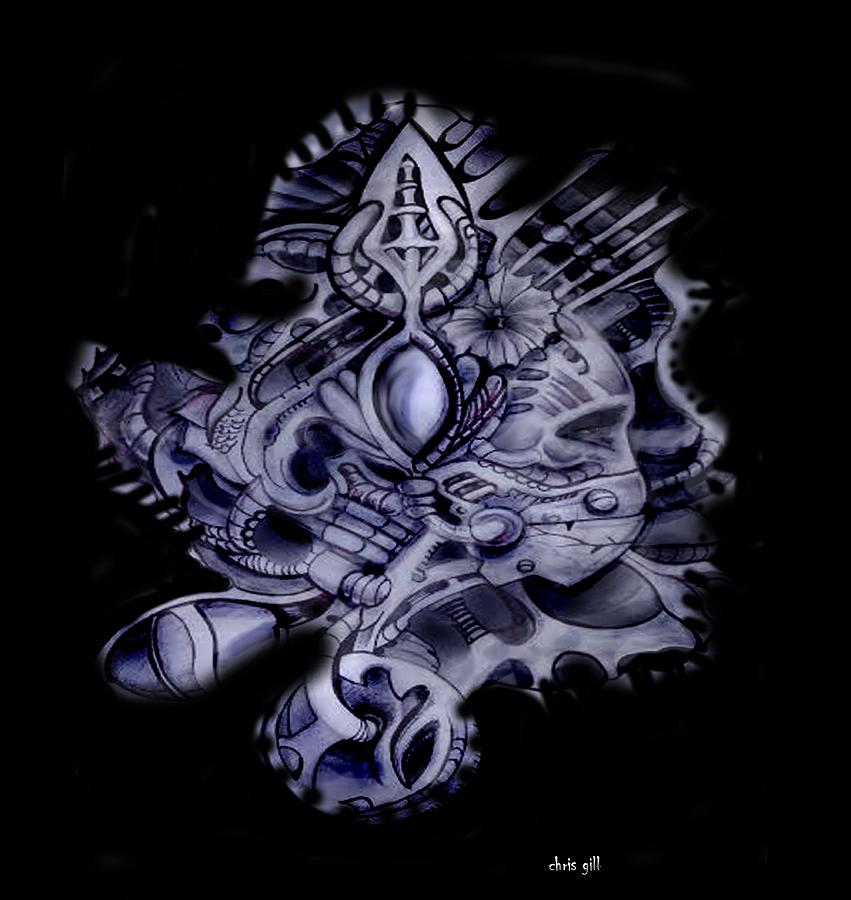 Space Statue Drawing