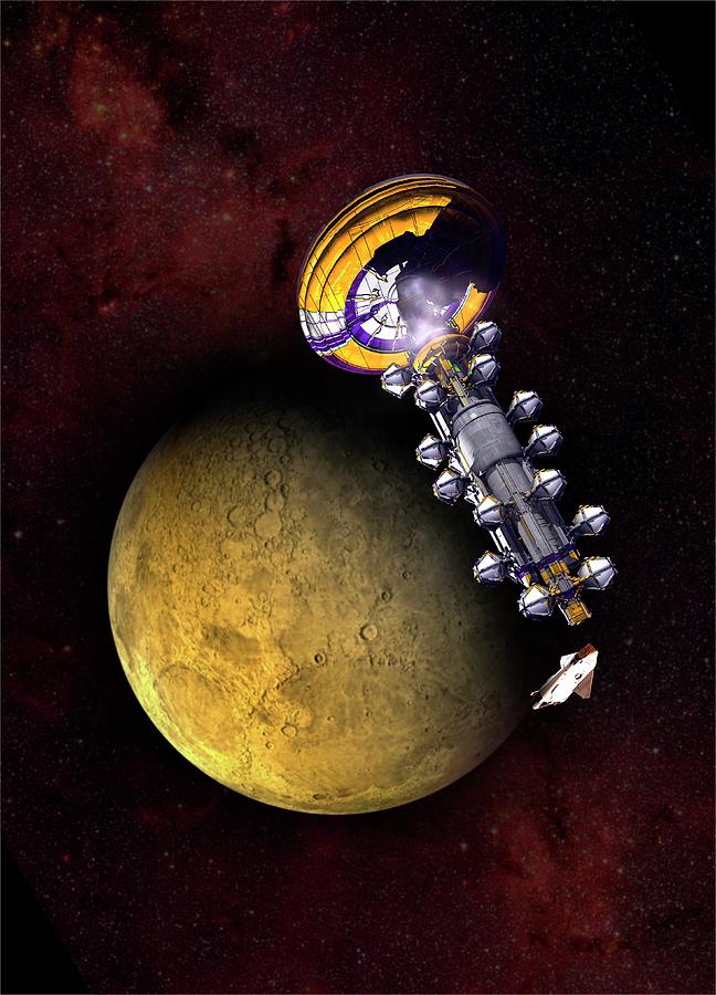 Spacecraft In Mars Orbit Photograph by Science Photo Library Spacecraft In Mars Orbit Photograph by Science Photo Library