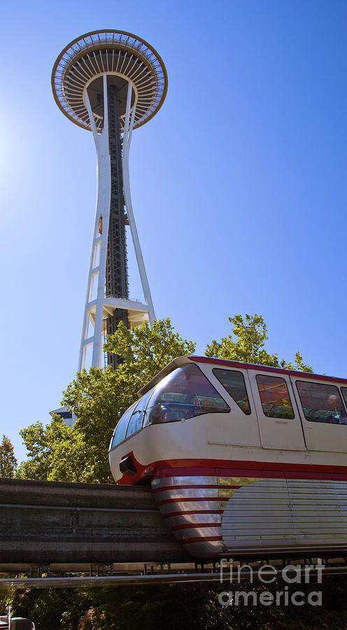Spaceneedle And Monorail - V Photograph