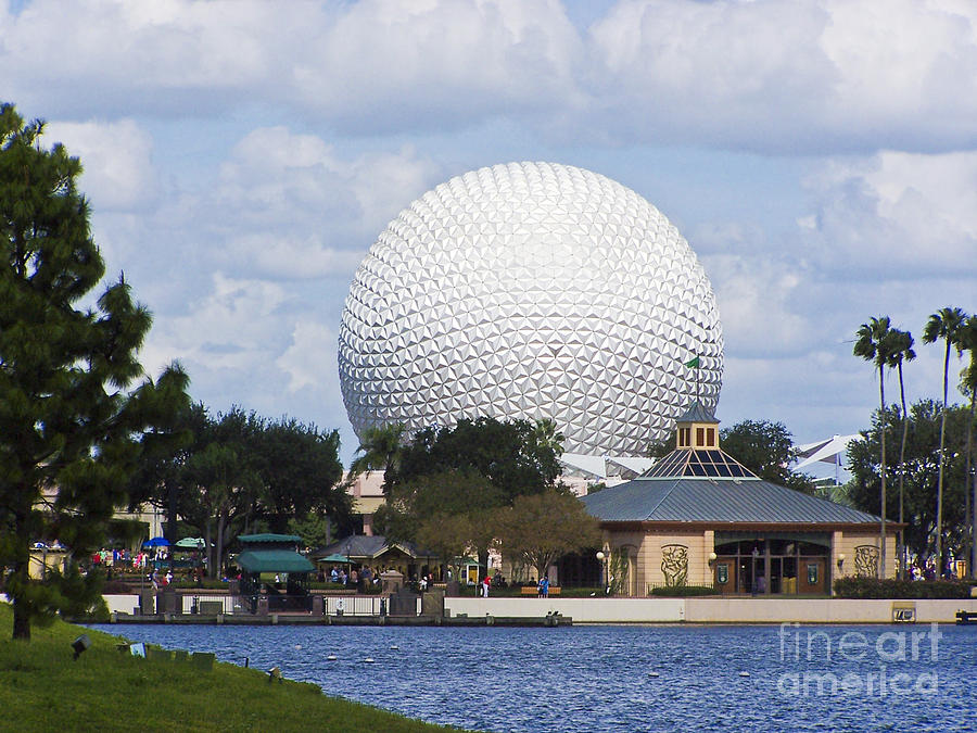 Spaceship Earth at Epcot Photograph by Tom Doud