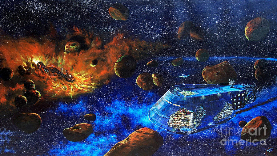 Future Painting - Spaceship Titanic by Murphy Elliott Future Painting - Spaceship Titanic by Murphy Elliott
