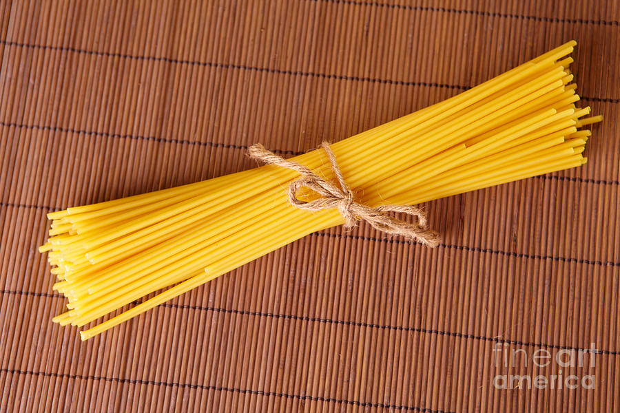 Nature Photograph - Spaghetti Italian pasta by Monika Wisniewska