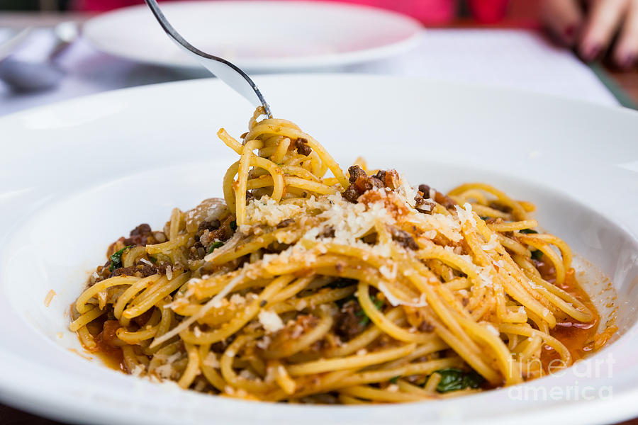 Spaghetti noodles Photograph by Tosporn Preede