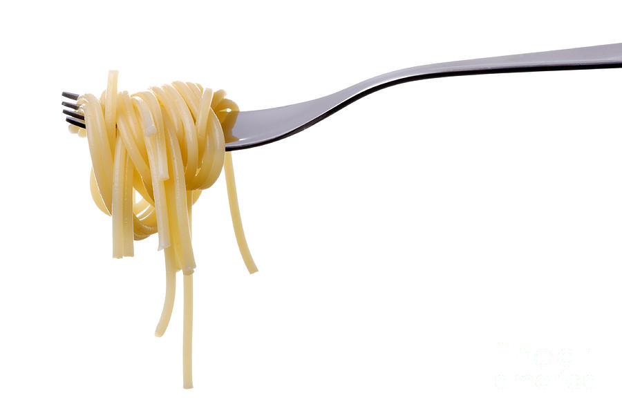 Spaghetti On A Fork Photograph by Lee Avison