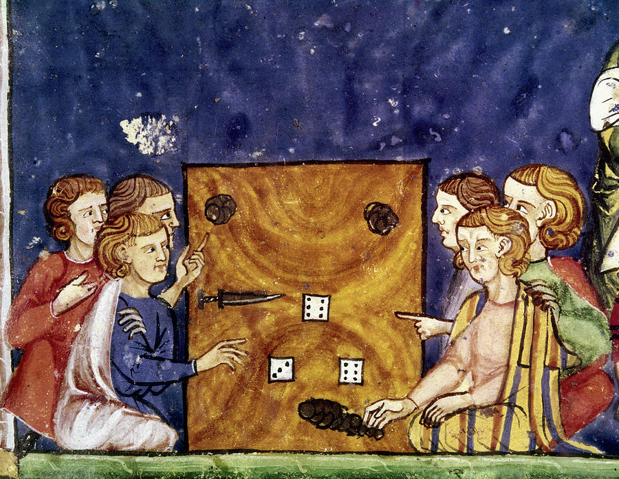 Spain Dice, C1280 Painting by Granger