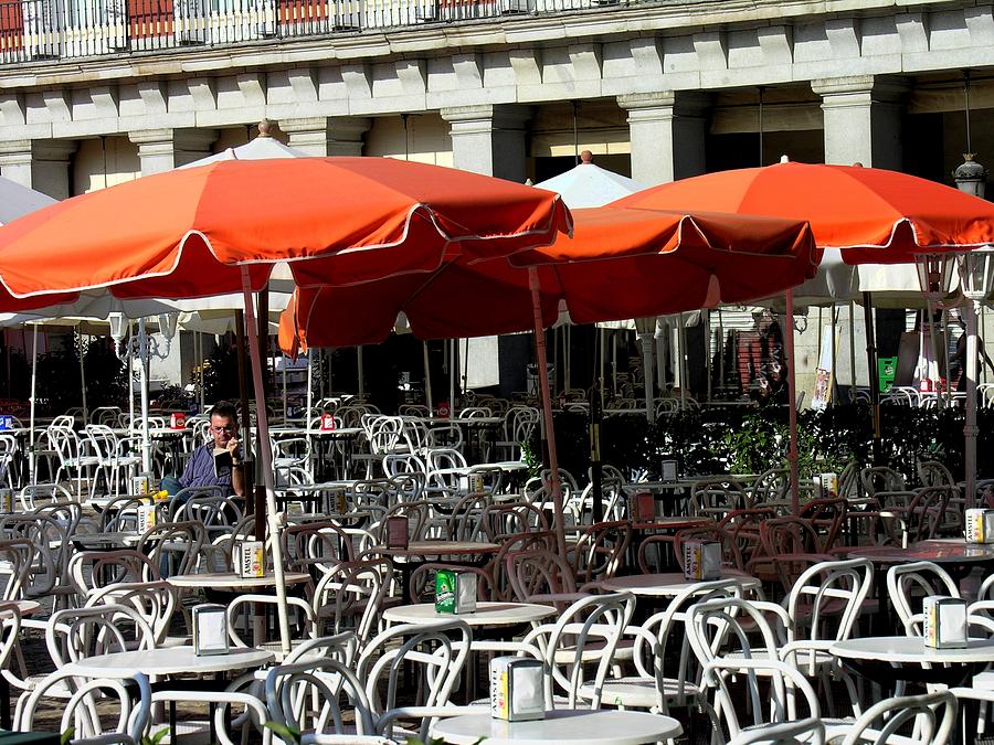 Spain - Madrid - Alone In Plaza Mayor Photograph
