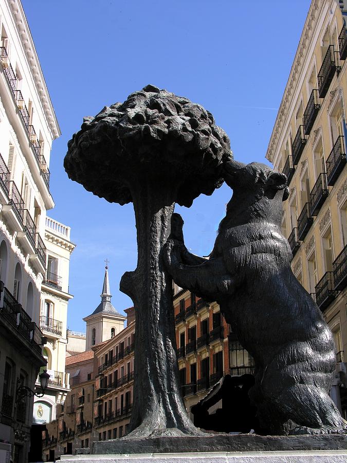 Spain - Madrid - Symbol of Bear and Strawberry Tree Photograph by Jacqueline M Lewis