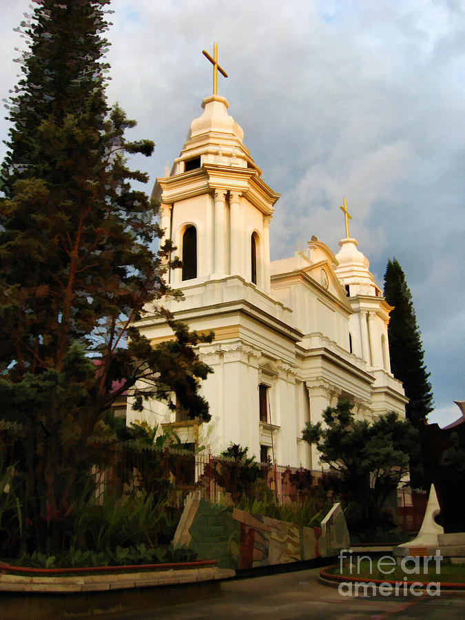 Spanish Church ..Costa Rica Photograph by Elaine Manley