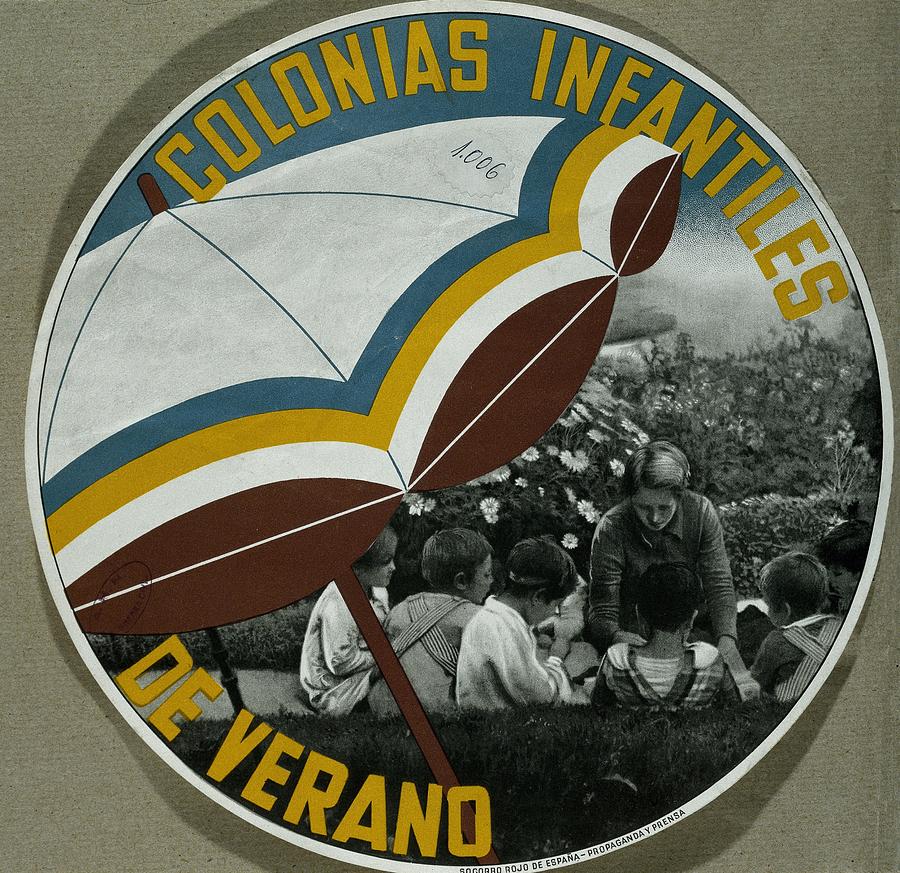 Spanish Civil War. Poster Advertising Photograph by Everett