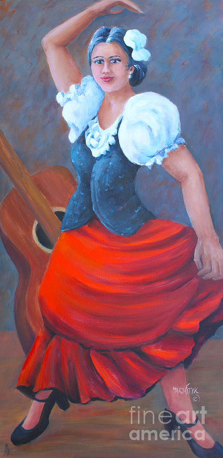 Spanish Dancer 2 Painting by Marta Styk