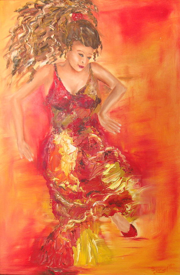 Spanish Dancer Painting by Sunel De Lange
