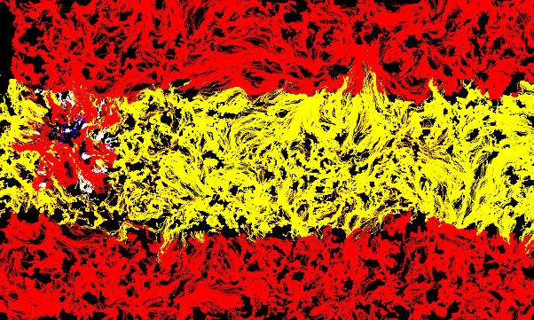 Spanish Flag Painting by Bruce Nutting