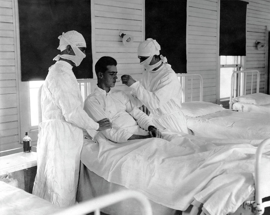 Spanish Flu Nursing Ward Photograph by Us Navy