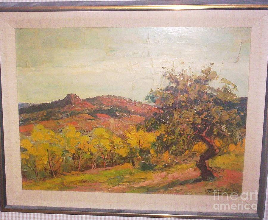 Landscape Painting - Spanish Hillside  by Raphael Ortega