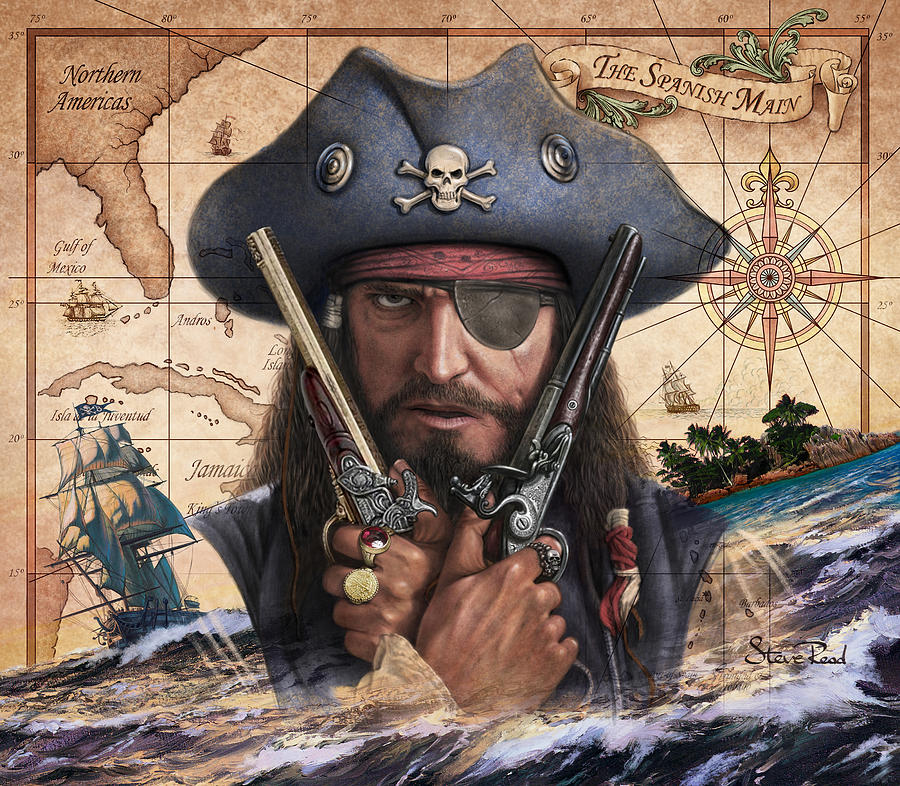 Fantasy Photograph - Spanish Main Pirate by MGL Meiklejohn Graphics Licensing