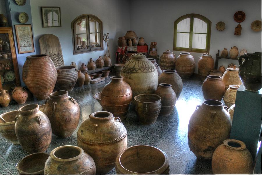 Spanish Pottery Shop Photograph by Jane Linders