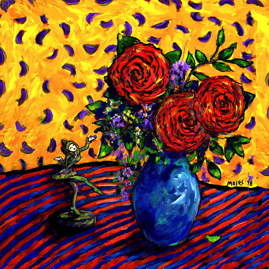 Spanish Roses Painting by Dale Moses