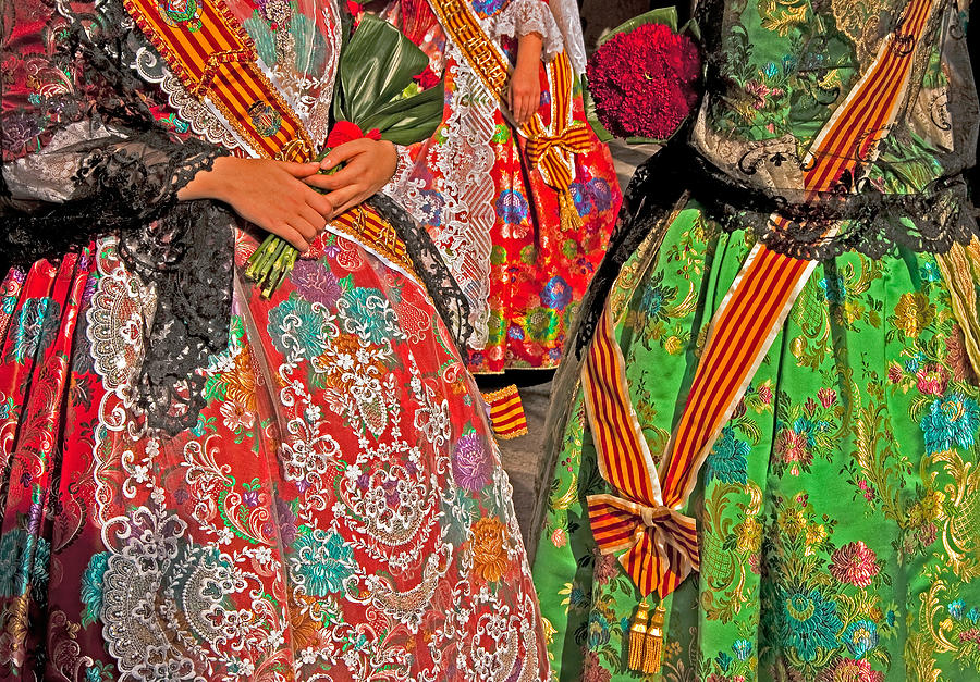 Spanish silk dresses Photograph by Dennis Cox