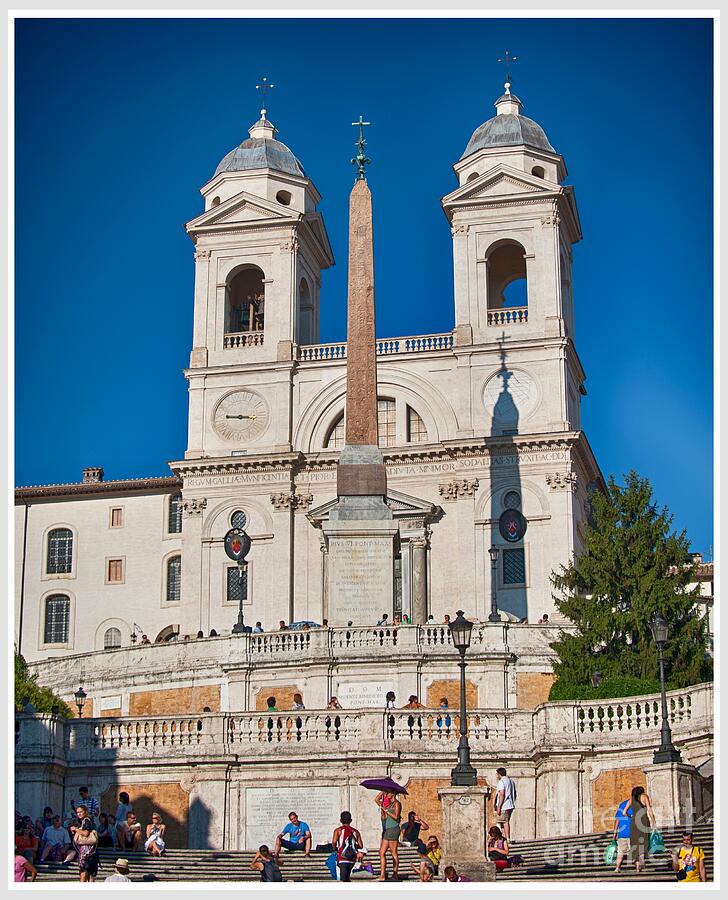 Spanish steps and Trinita dei Monti Photograph by Stefano Senise