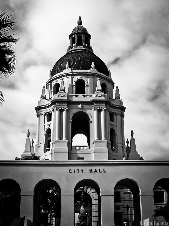 Spanish style dome on Pasadena City Hall building Photograph by Laura