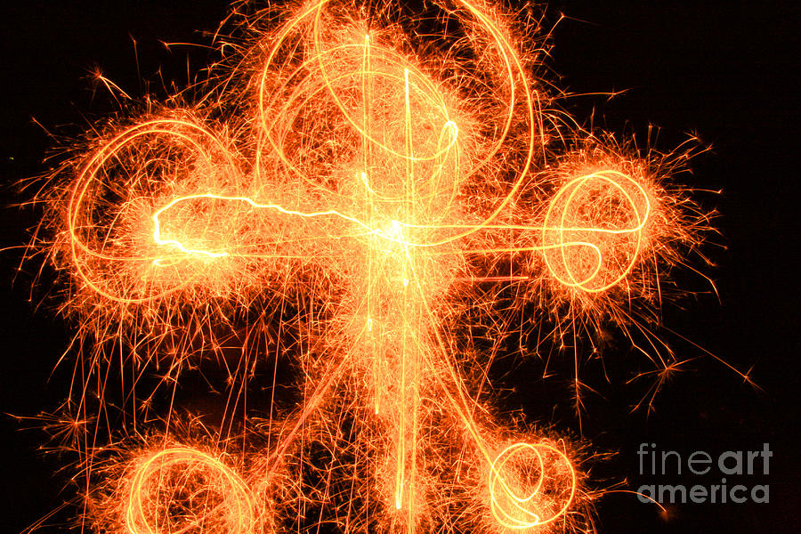Fireworks Photograph - Spark Man by Michael Creamer