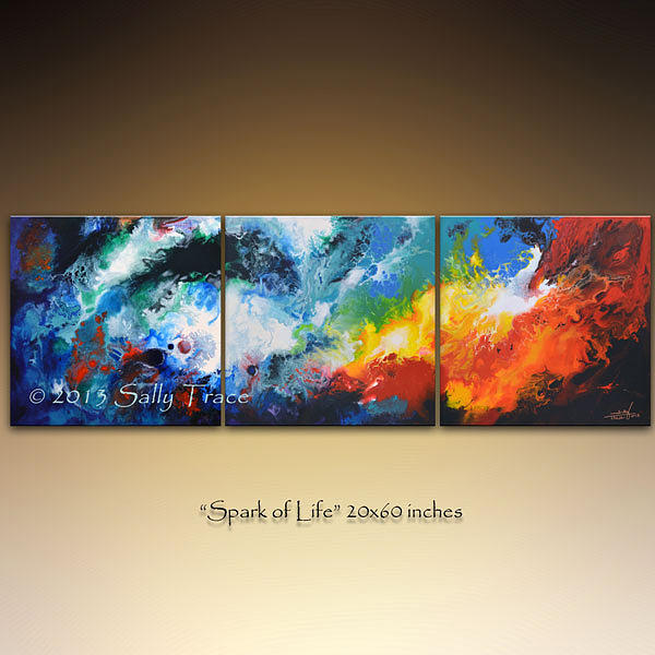 Spark of Life Painting by Sally Trace