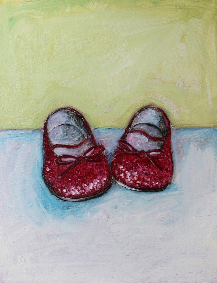 Sparkle Shoes Painting by Genevieve Smith