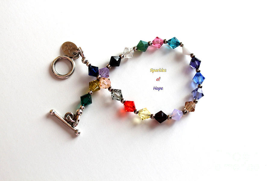Sparkles of Hope Cancer Bracelet Photograph by Barbara A Griffin