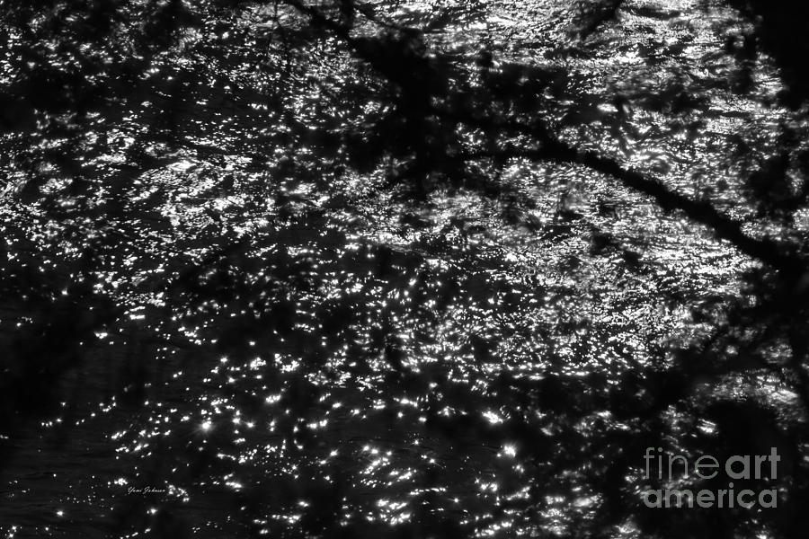 Sparkling black water  Photograph by Yumi Johnson