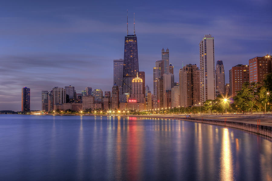 Sparkling Chicago  Photograph by Lindley Johnson